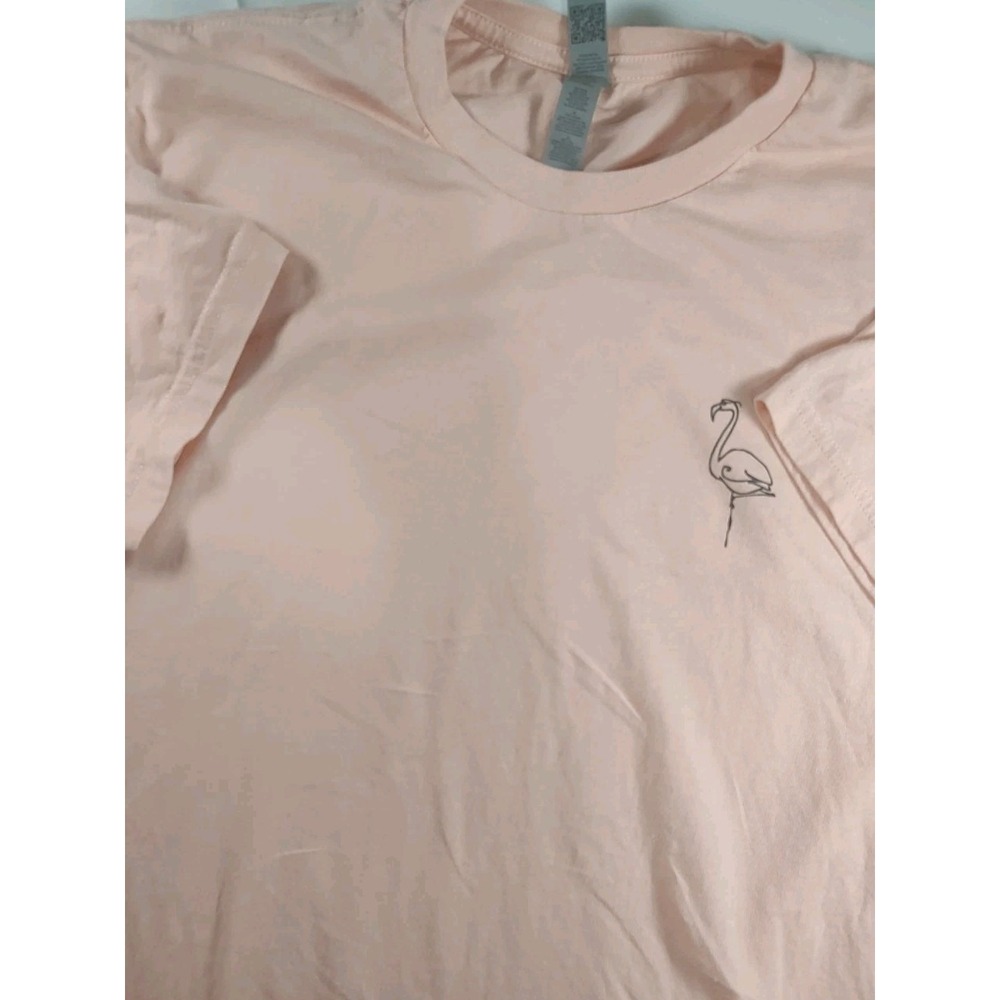 Next Level Apparel T Shirt Medium Pink Flamingo